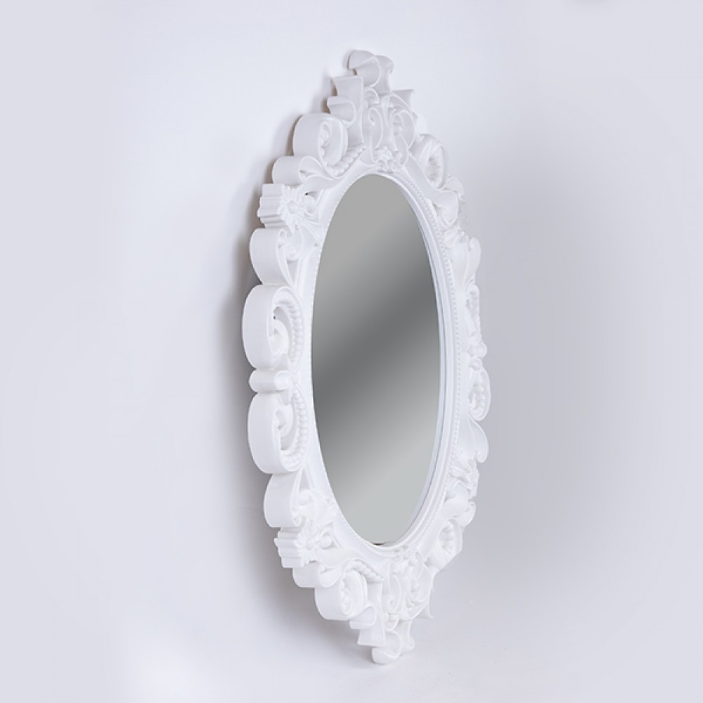 Καθρέπτης πλαστικός σε χρώμα λευκό 78.5x59x3.5