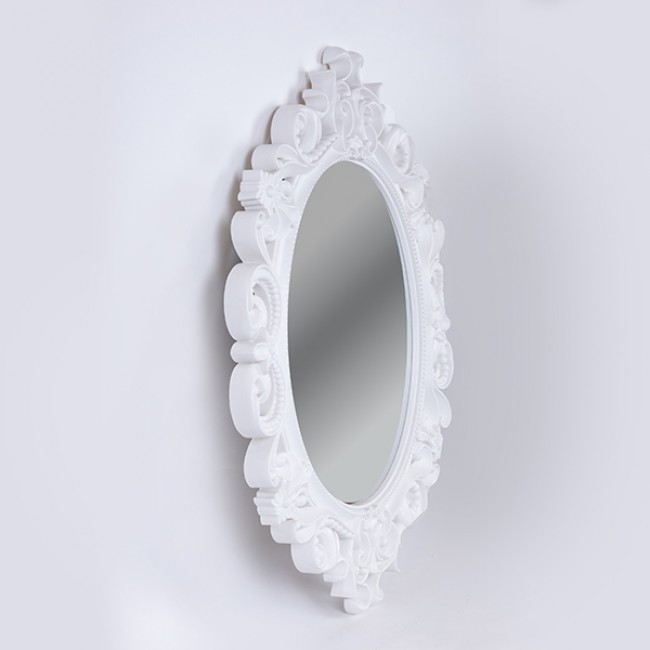 Καθρέπτης πλαστικός σε χρώμα λευκό 78.5x59x3.5