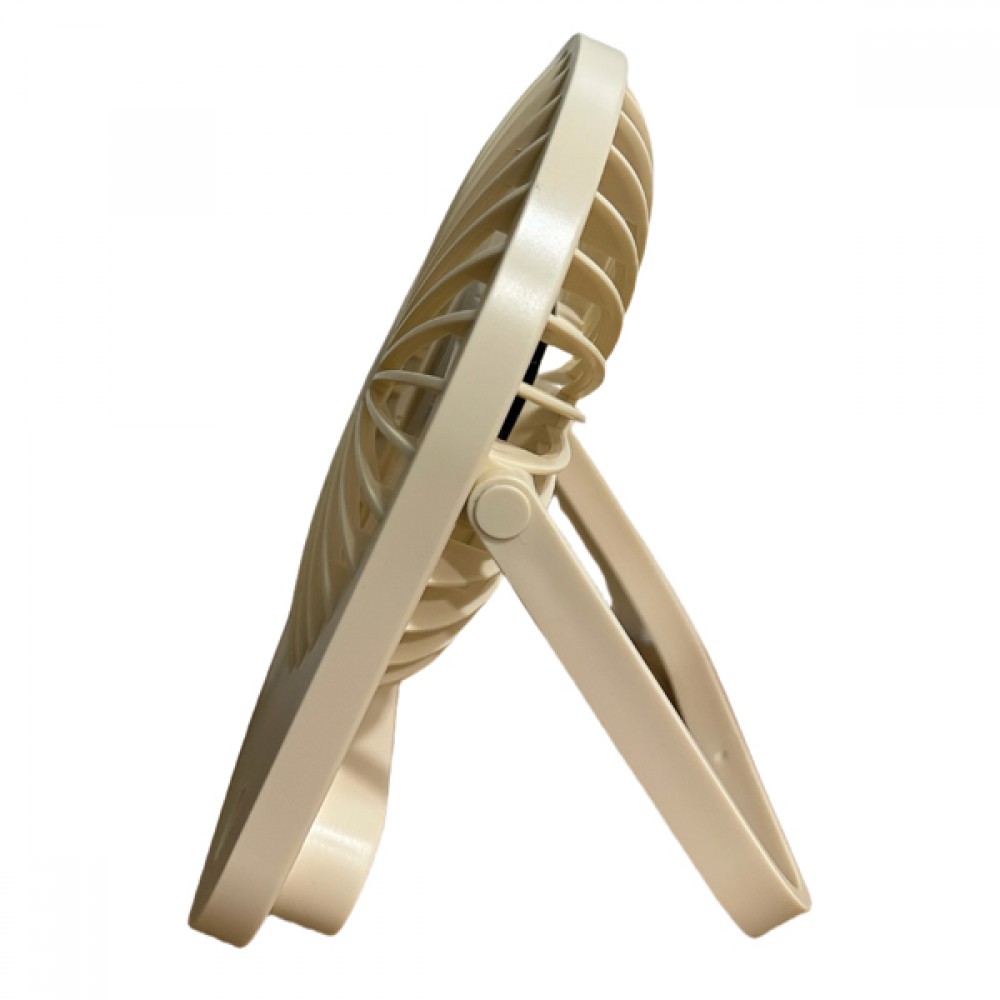 Ανεμιστήρας επιτραπέζιος slim σε χρώμα μπεζ 4.5W