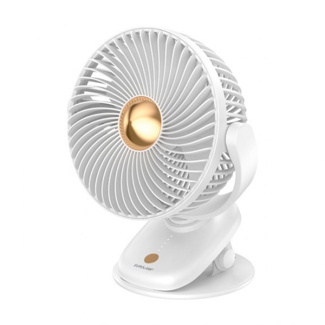 Ανεμιστήρας επιτραπέζιος με μανταλάκι σε χρώμα λευκό 5W