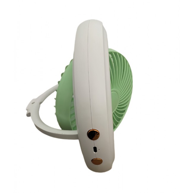 Ανεμιστήρας επιτραπέζιος/επιτοίχιος με led φως σε χρώμα πράσινο της μέντας 4W