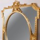 Καθρέπτης από πολυρεζίν σε χρώμα χρυσό 100x132