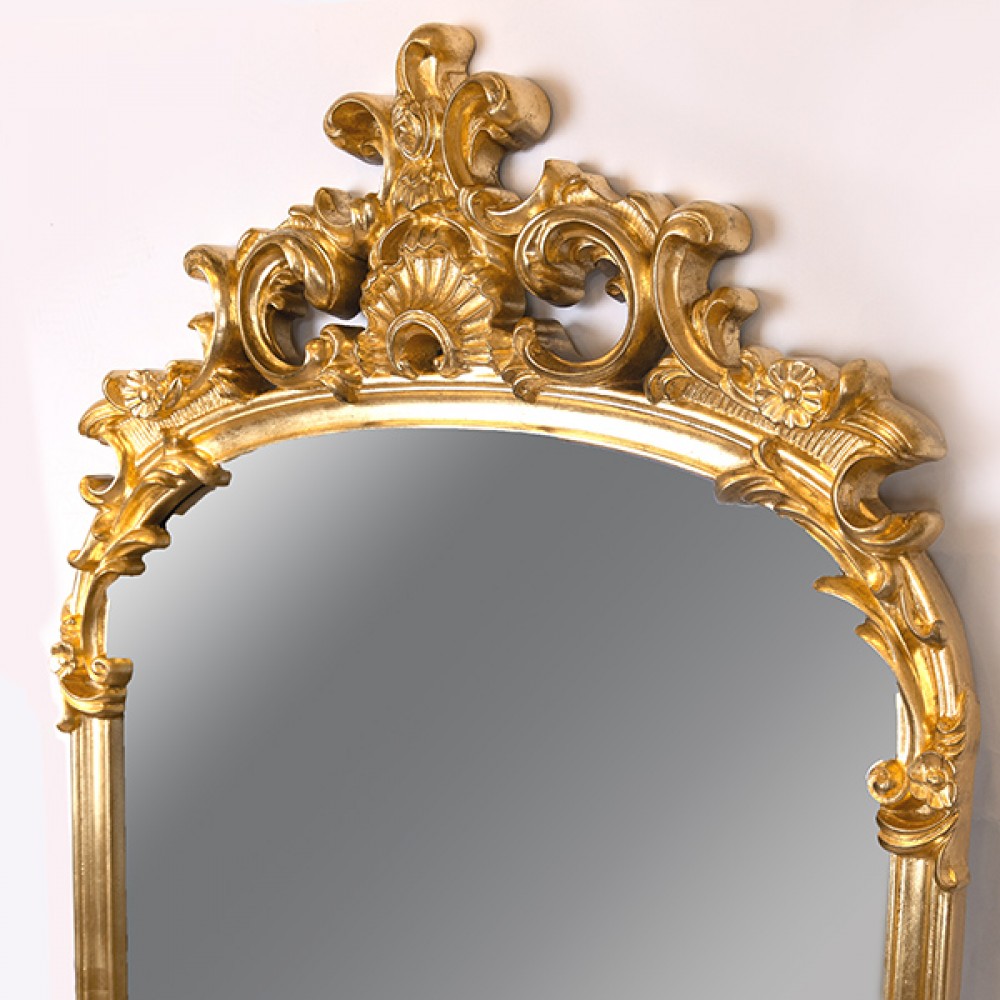 Καθρέπτης από πολυρεζίν σε χρώμα χρυσό 84x132