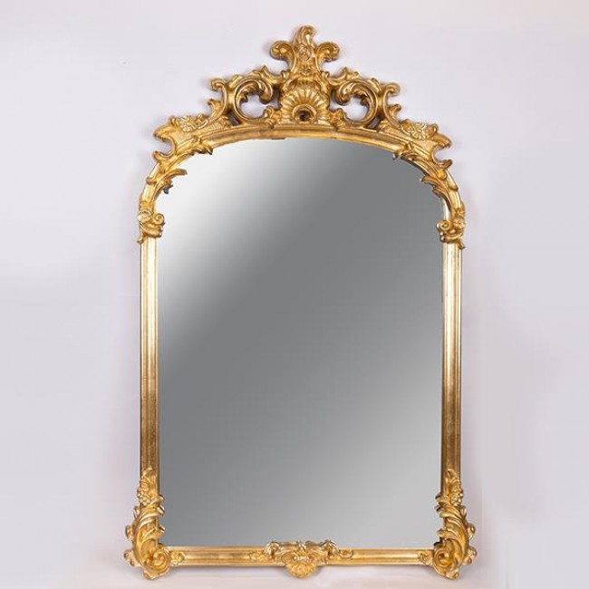 Καθρέπτης από πολυρεζίν σε χρώμα χρυσό 84x132