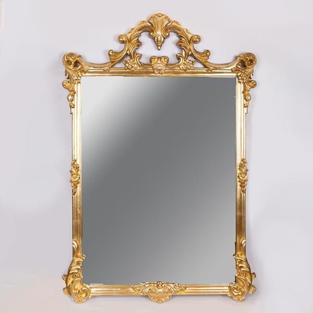 Καθρέπτης από πολυρεζίν σε χρώμα χρυσό 98x148