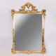 Καθρέπτης από πολυρεζίν σε χρώμα χρυσό 98x148