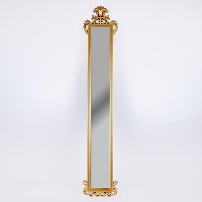 Καθρέπτης επιτοίχιος πλαστικός σε χρώμα χρυσό 120x22x3.5