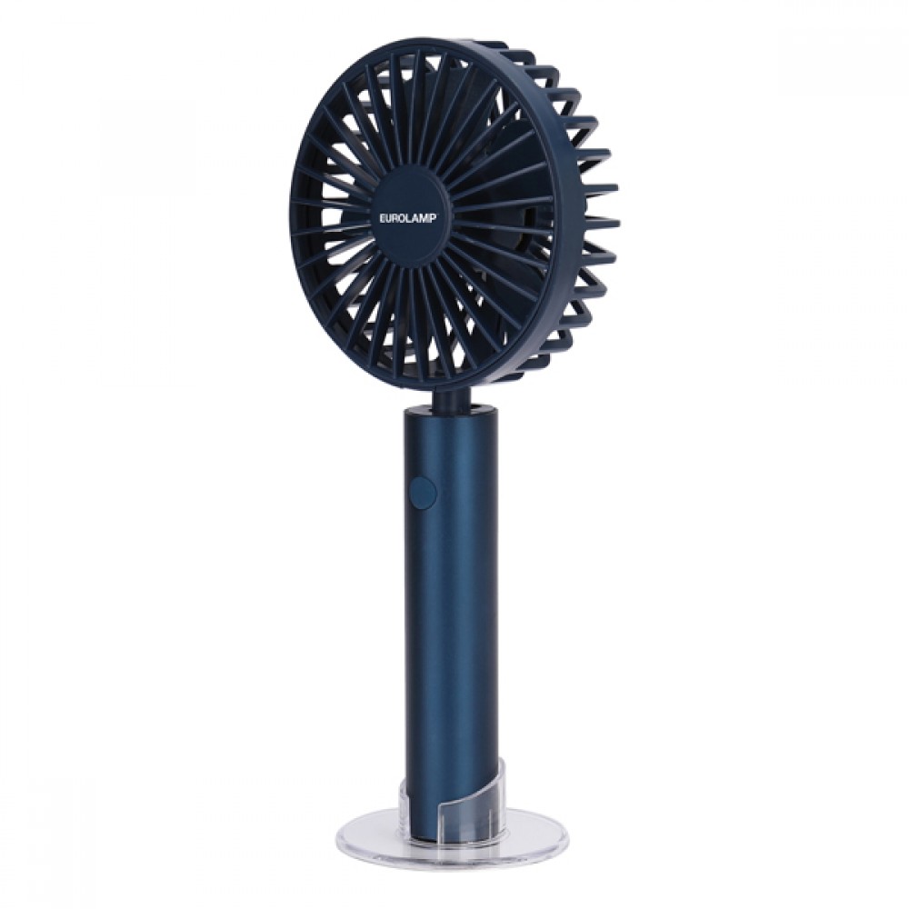 Ανεμιστήρας χειρός επαναφορτιζόμενος με usb σε χρώμα μπλε Φ10 5W