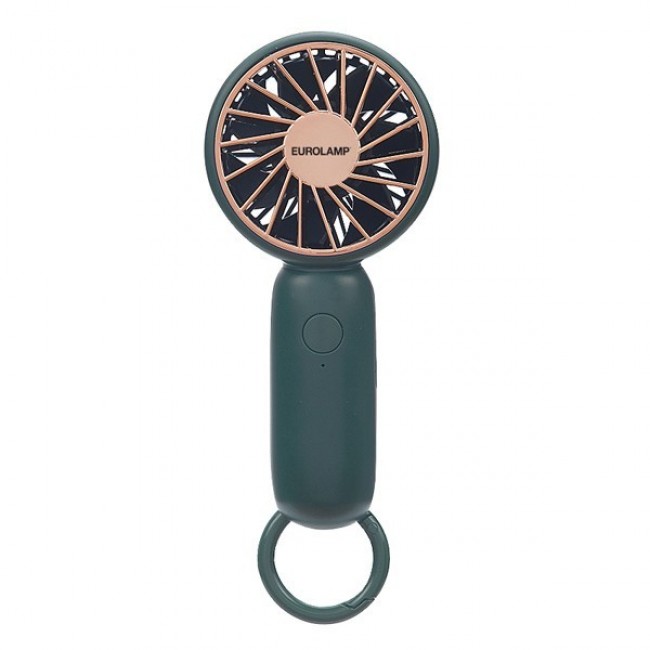 Ανεμιστήρας χειρός επαναφορτιζόμενος σε χρώμα πράσινο Φ6 2.5W