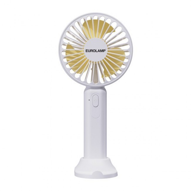 Ανεμιστήρας χειρός επαναφορτιζόμενος με usb σε χρώμα λευκό/κιτρινο Φ9 4.5W