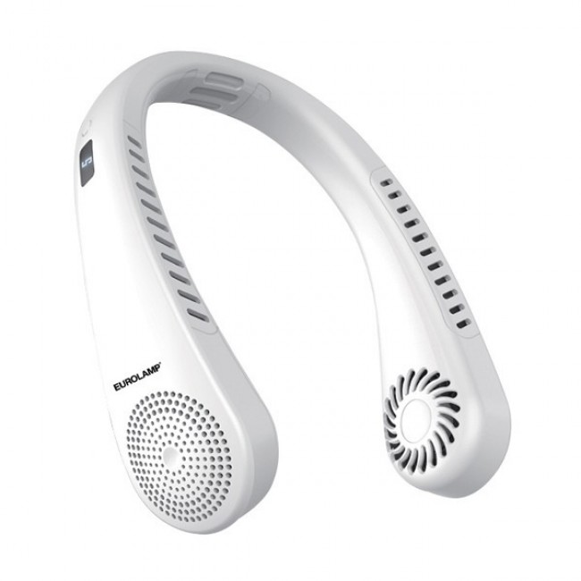Ανεμιστήρας λαιμού επαναφορτιζόμενος με usb σε χρώμα λευκό 1.5W