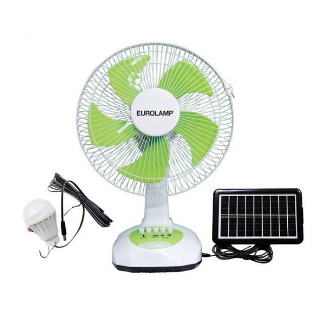 Ανεμιστήρας επιτραπέζιος σε χρώμα λευκό/πράσινο  Φ34.5 10W