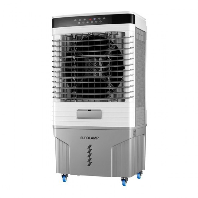 Ανεμιστήρας επαγγελματικός air cooler με τηλεχειριστήριο σε χρώμα γκρι 70L 200W