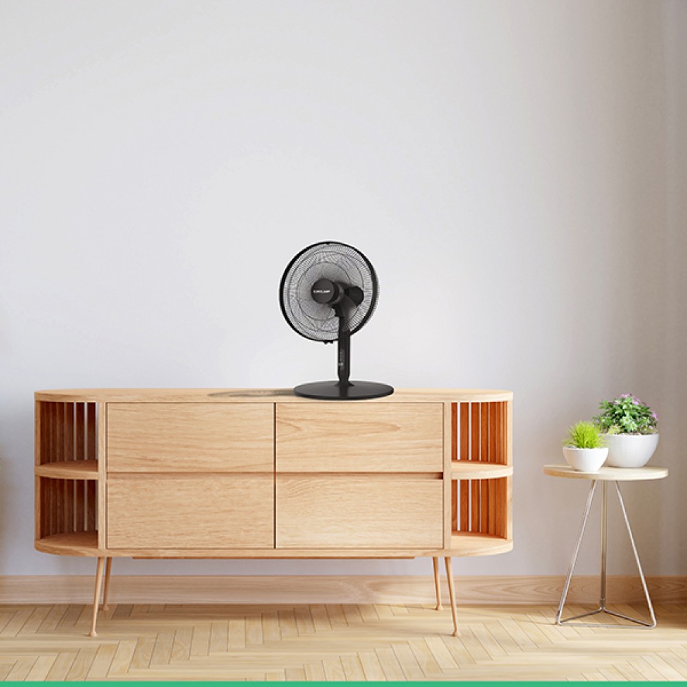 Ανεμιστήρας με ορθοστάτη 3ΣΕ1 σε χρώμα μαύρο Φ45 25W