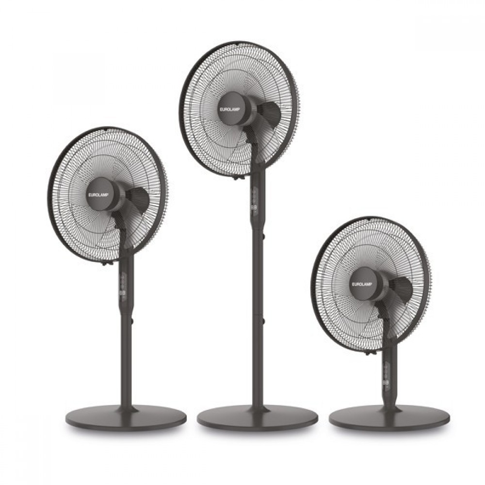 Ανεμιστήρας με ορθοστάτη 3ΣΕ1 σε χρώμα μαύρο Φ45 25W