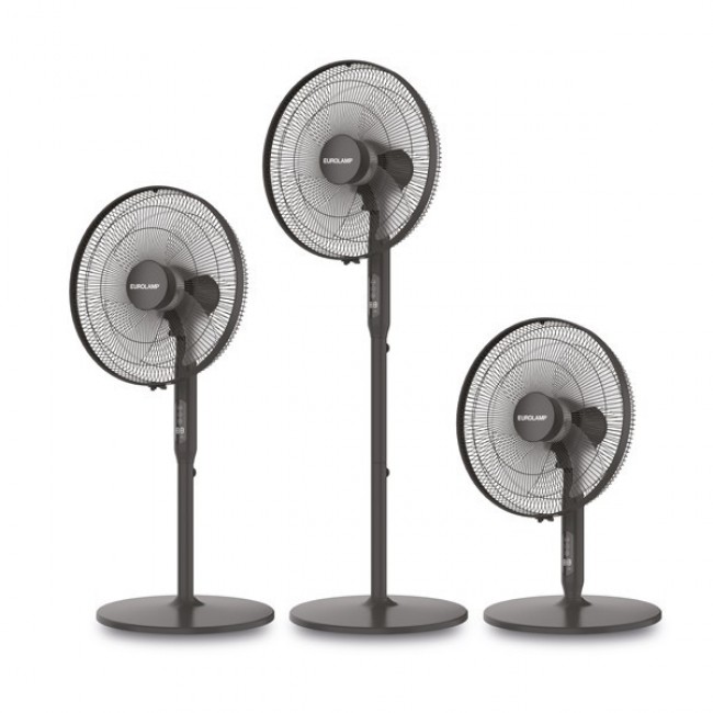 Ανεμιστήρας με ορθοστάτη 3ΣΕ1 σε χρώμα μαύρο Φ45 25W