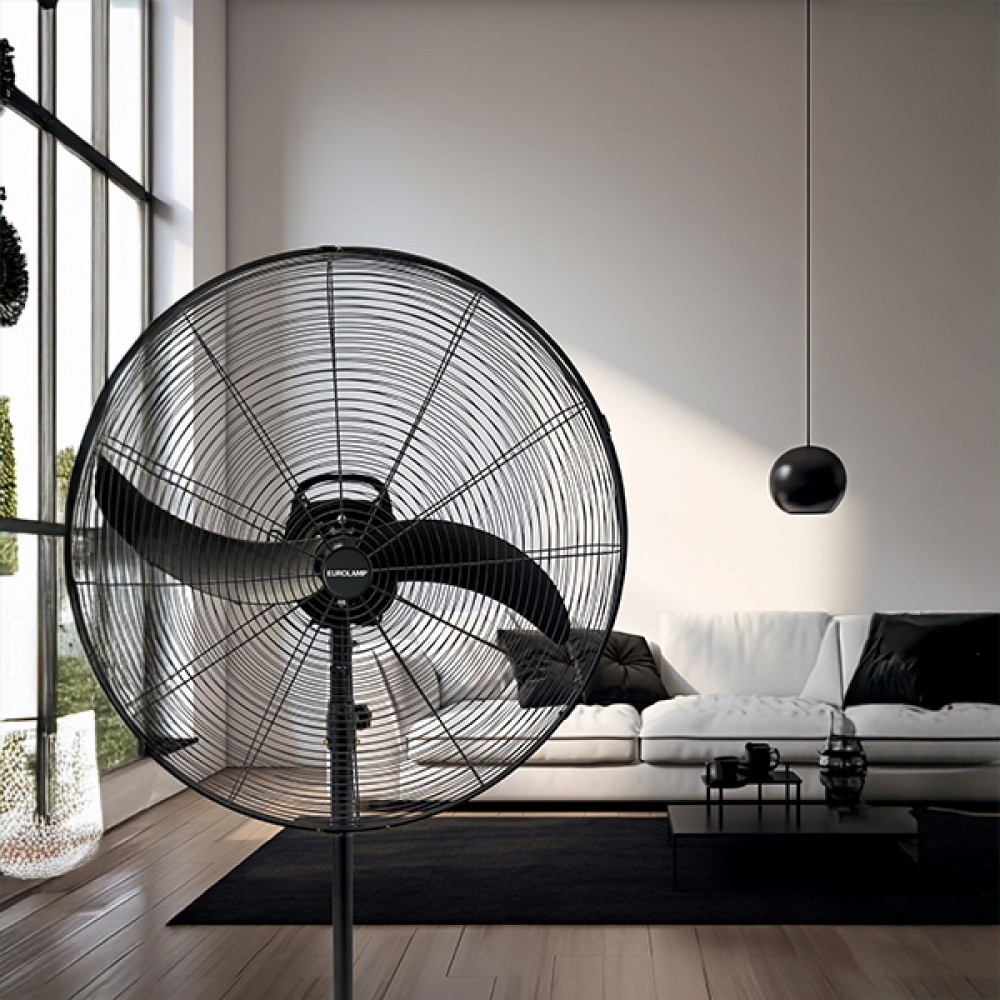 Ανεμιστήρας βιομηχανικός μεταλλικός σε χρώμα μαύρο Φ66 115W