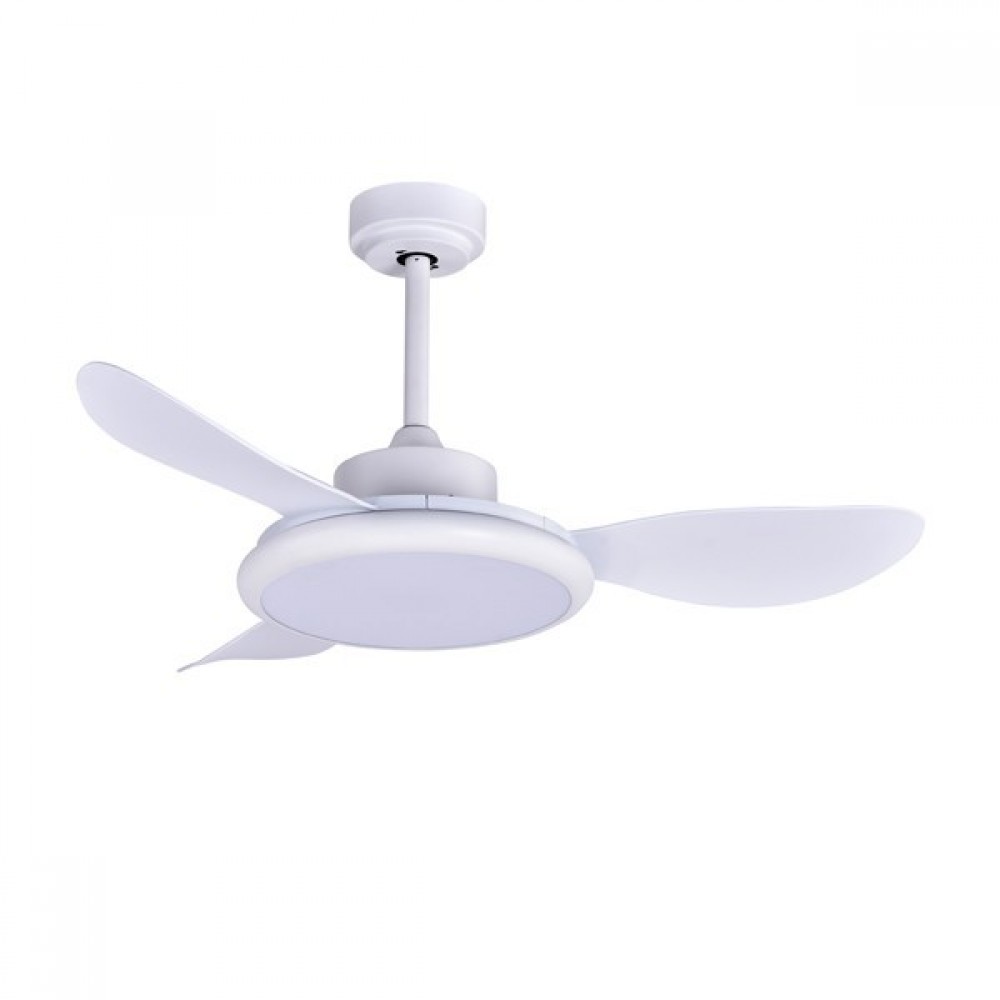 Ανεμιστήρας οροφής με LED φως σε χρώμα λευκό Φ107 35W