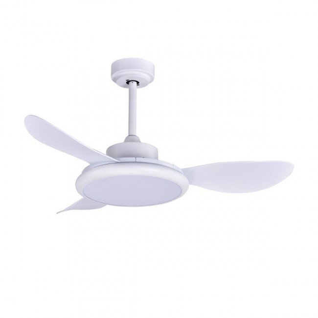 Ανεμιστήρας οροφής με LED φως σε χρώμα λευκό Φ107 35W