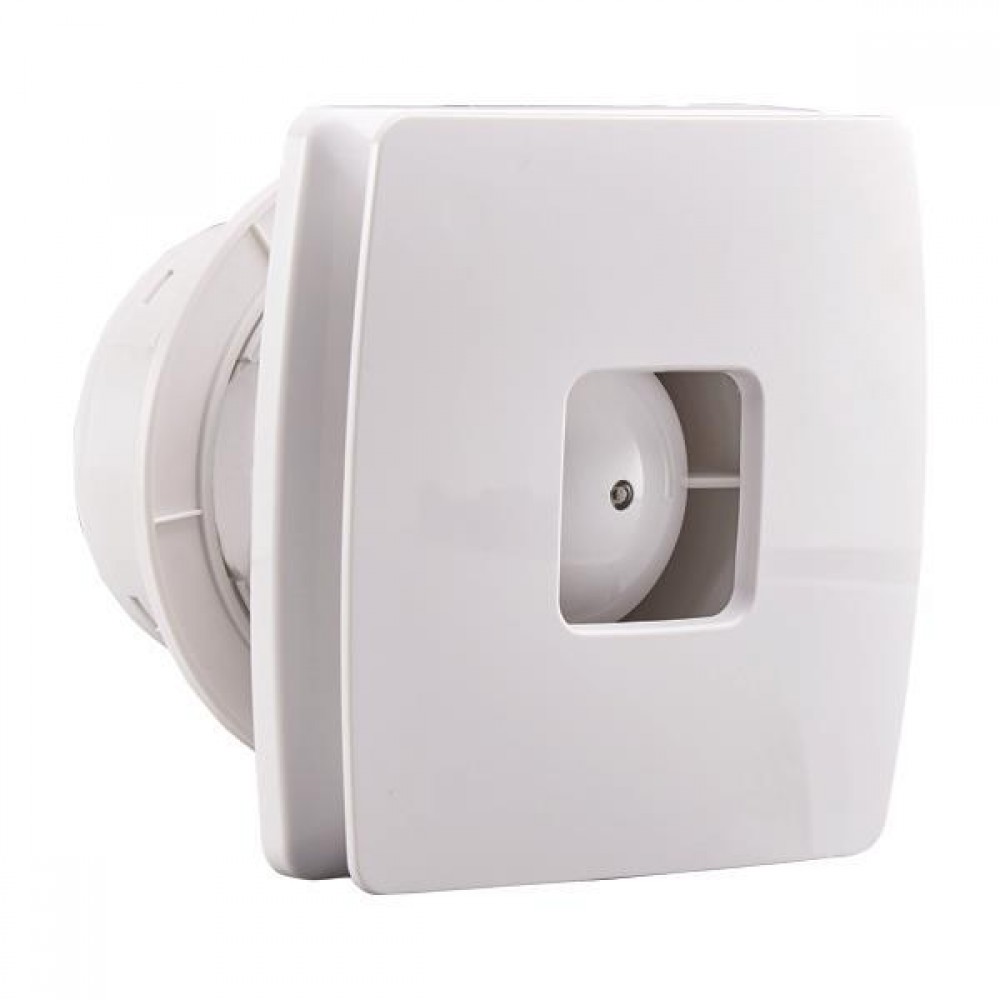 Εξαεριστήρας λουτρού ultra lux από ABS/χαλκό σε χρώμα λευκό Φ10 12W