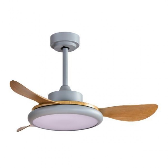 Ανεμιστήρας οροφής με LED φως σε χρώμα γκρι Φ107 35W