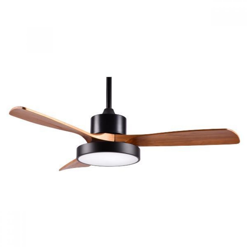 Ανεμιστήρας οροφής με LED φως σε χρώμα μαύρο Φ122 35W