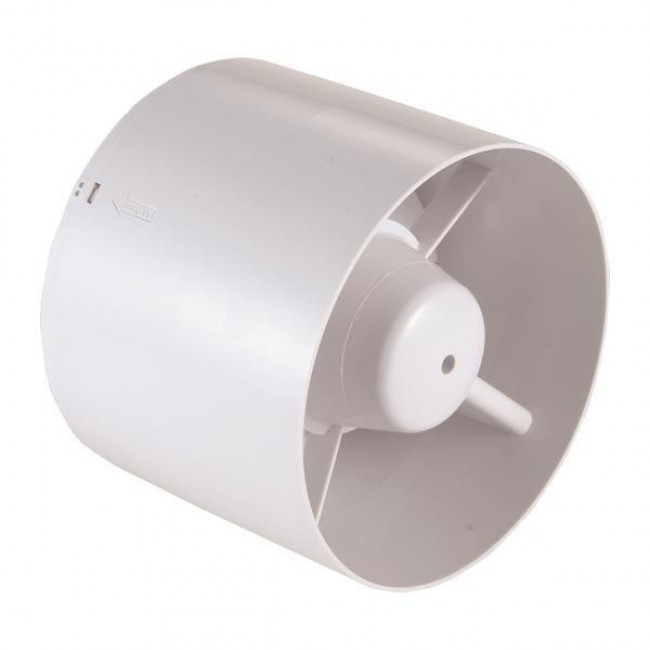 Εξαεριστήρας λουτρού σωληνωτός από ABS/χαλκό σε χρώμα λευκό Φ10 12W