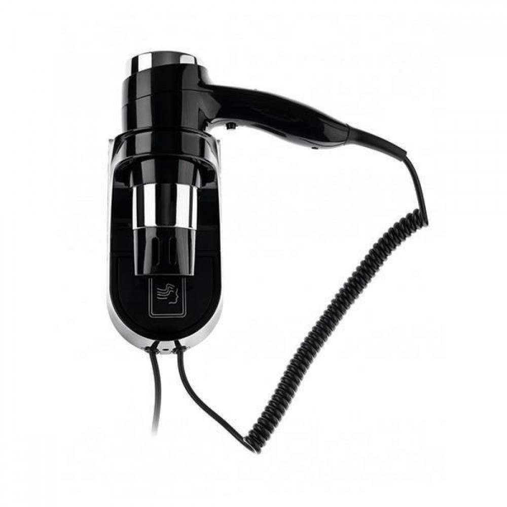 Σεσουάρ ξενοδοχείου με φις σε χρώμα μαύρο 1600W 220-240V