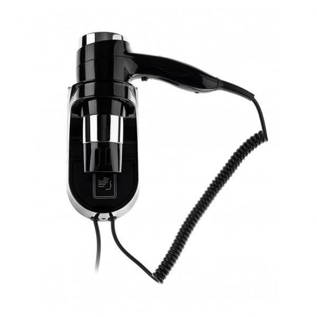 Σεσουάρ ξενοδοχείου με φις σε χρώμα μαύρο 1600W 220-240V