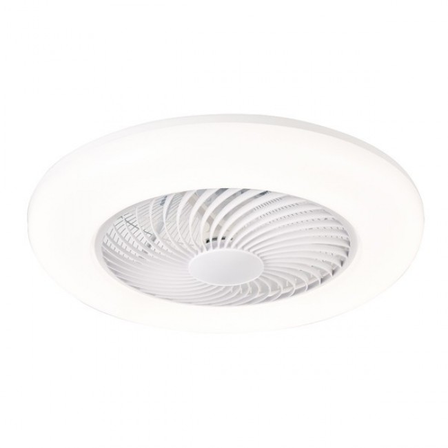 Ανεμιστήρας πλαφονιέρα σε χρώμα λευκό με led φως 50W Φ55x20