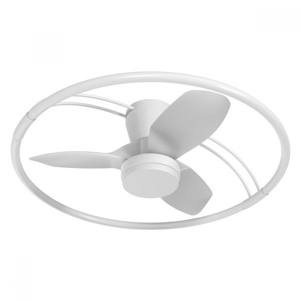 Ανεμιστήρας οροφής σε χρώμα λευκό με led φως 60W Φ80x25