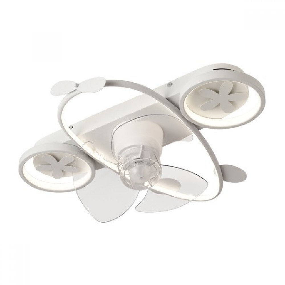 Ανεμιστήρας οροφής σε χρώμα λευκό με led φως 46W Φ50x21