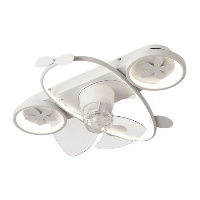 Ανεμιστήρας οροφής σε χρώμα λευκό με led φως 46W Φ50x21