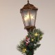 Κολώνα με χριστουγεννιάτικη γιρλάντα φωτιζόμενη 45x45x210