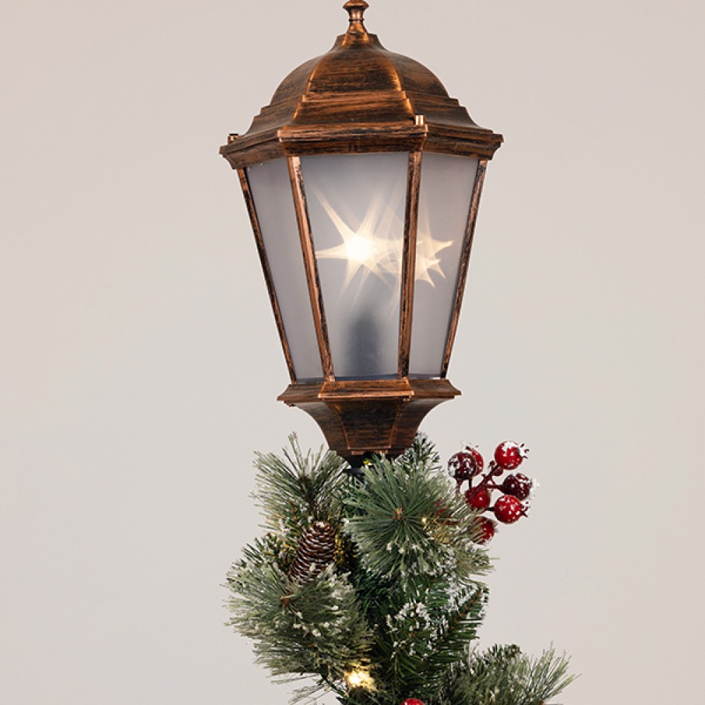 Κολώνα με χριστουγεννιάτικη γιρλάντα φωτιζόμενη 45x45x150