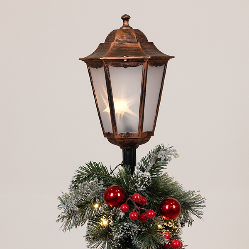 Κολώνα με χριστουγεννιάτικη γιρλάντα φωτιζόμενη 40x40x120