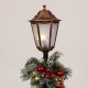 Κολώνα με χριστουγεννιάτικη γιρλάντα φωτιζόμενη 40x40x120
