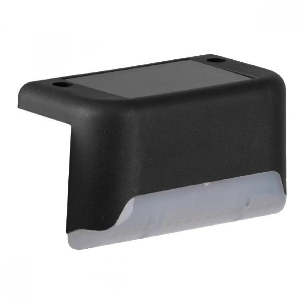 Απλίκα γωνιακή "ARTE ILLUMINA" 3000Κ με ηλιακό πάνελ απο PVC σε μαύρο χρώμα 80x44x45