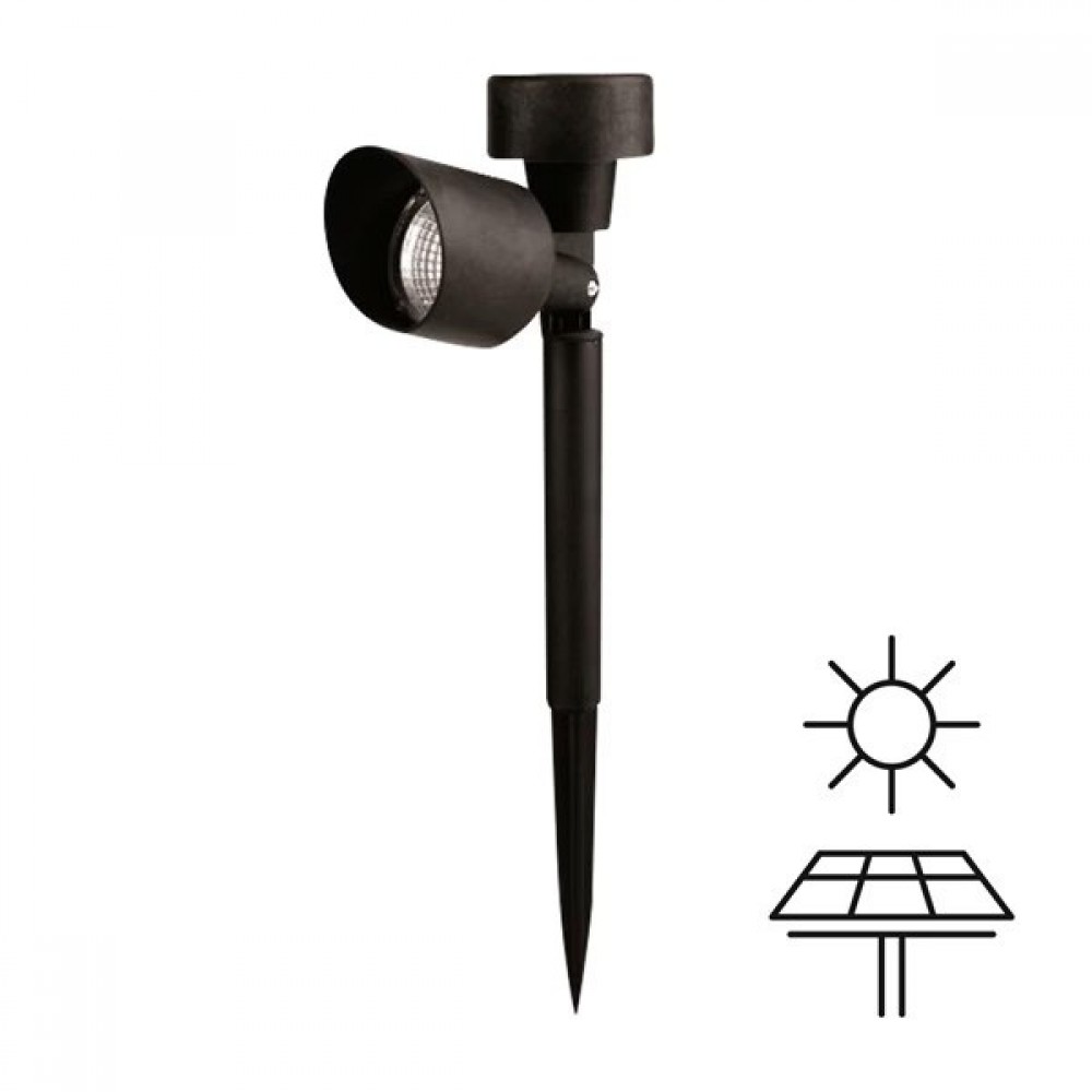 Ηλιακό φωτιστικό κήπου "ARTE ILLUMINA" 4000Κ καρφωτό Φ5,5x32.5