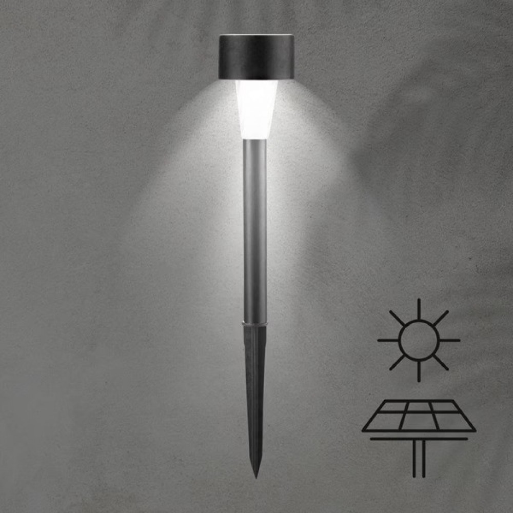 Ηλιακό φωτιστικό κήπου "ARTE ILLUMINA" 4000Κ καρφωτό Φ4,7x31,5