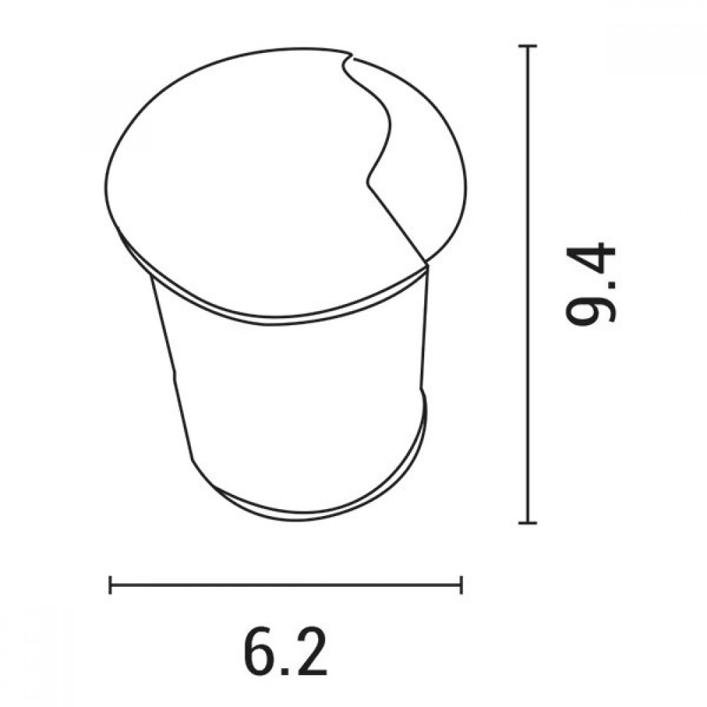 Φωτιστικό δαπέδου εξωτερικό "ARTE ILLUMINA" 1F/LED/3W/IP65/85-265V σε μαύρο χρώμα Φ6,2