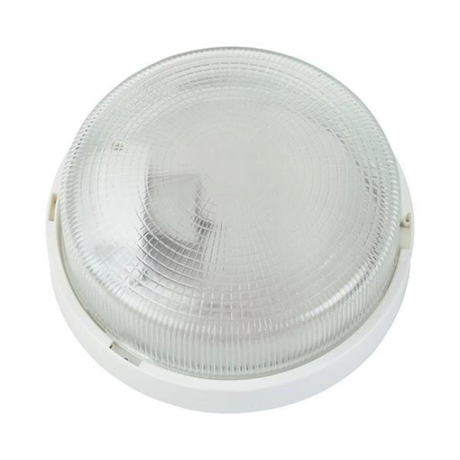 Πλαφονιέρα "ARTE ILLUMINA" Ε27 απο πλαστικό/γυαλί σε χρώμα λευκό Φ22,5x10,5