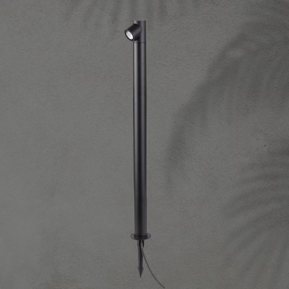 Kολωνάκι αλουμινίου "ARTE ILLUMINA" 5W/IP65/3000K σε μαύρο χρώμα Φ5,5x80