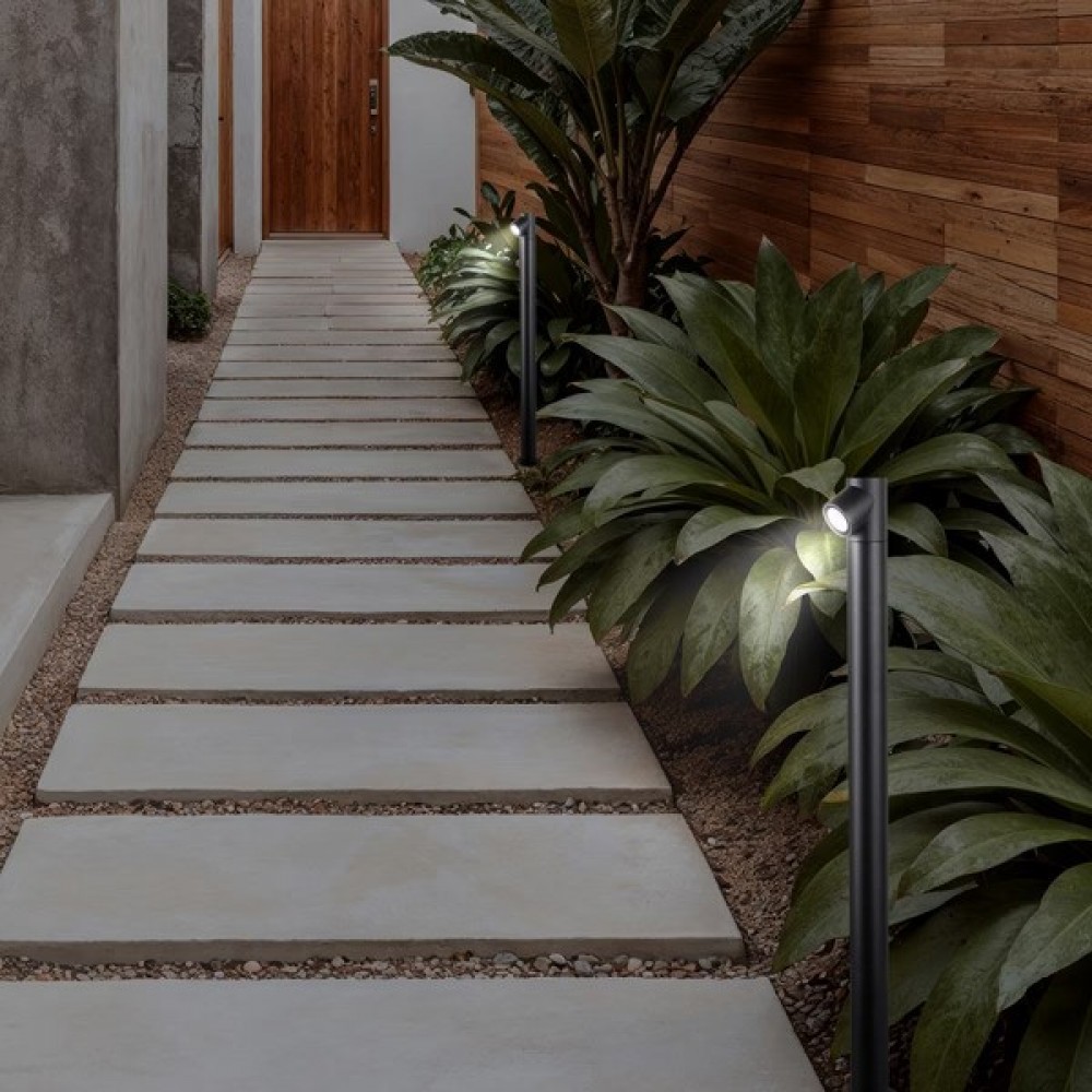 Kολωνάκι αλουμινίου "ARTE ILLUMINA" 5W/IP65/3000K σε μαύρο χρώμα Φ5,5x80