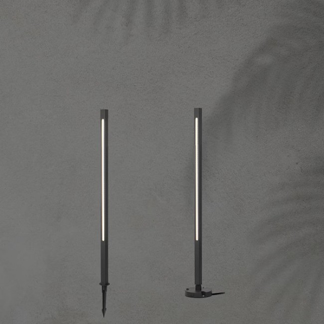 Κολωνάκι αλουμινίου "ARTE ILLUMINA" 12W/IP65/3000K σε μαύρο χρώμα 2,5x80