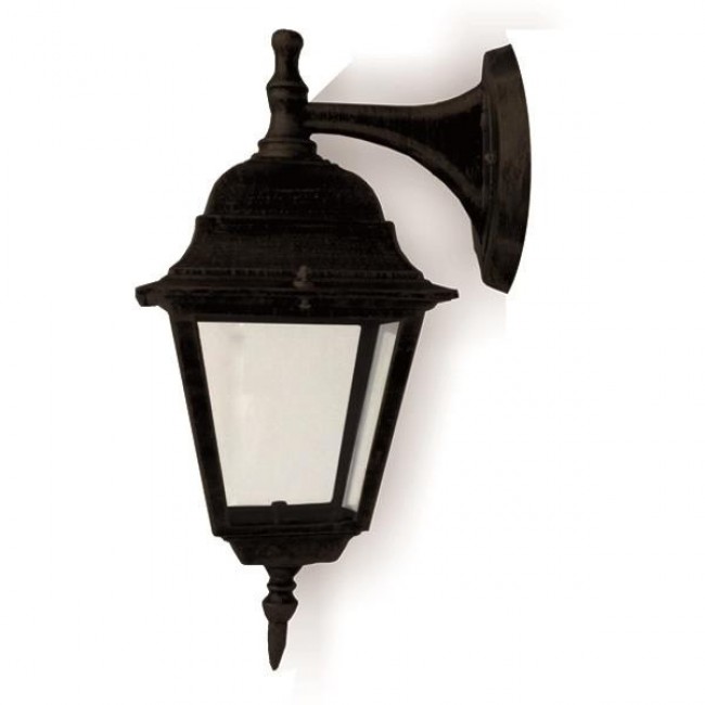 Φωτιστικό εξωτερικού χώρου απλίκα "ARTE ILLUMINA" απο αλουμίνιο σε μαύρο χρώμα Ε27/IP44 20x17x41