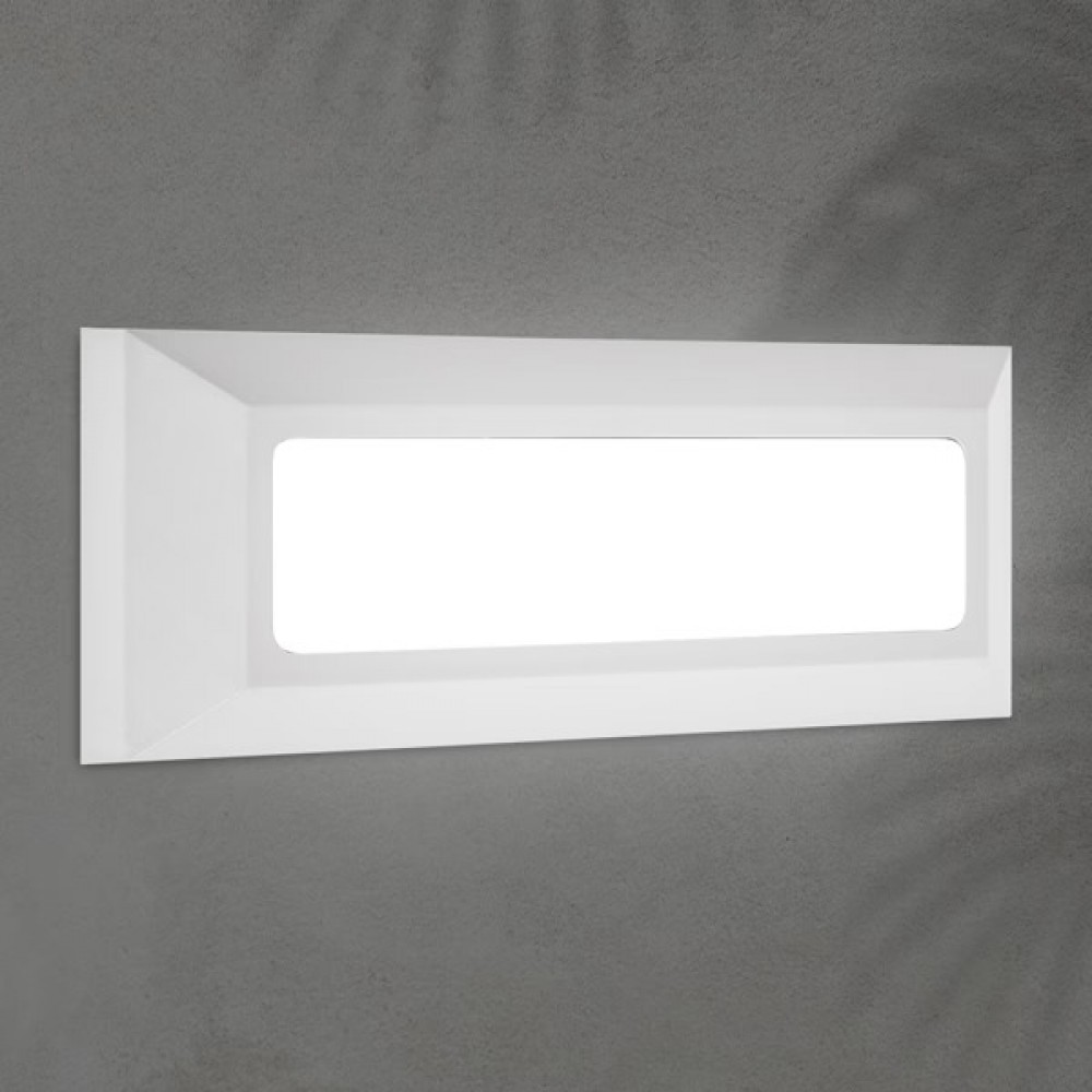 Φωτιστικό τοίχου "ARTE ILLUMINA" LED 4W/IP65/230V/3CCT σε λευκό χρώμα 23x8