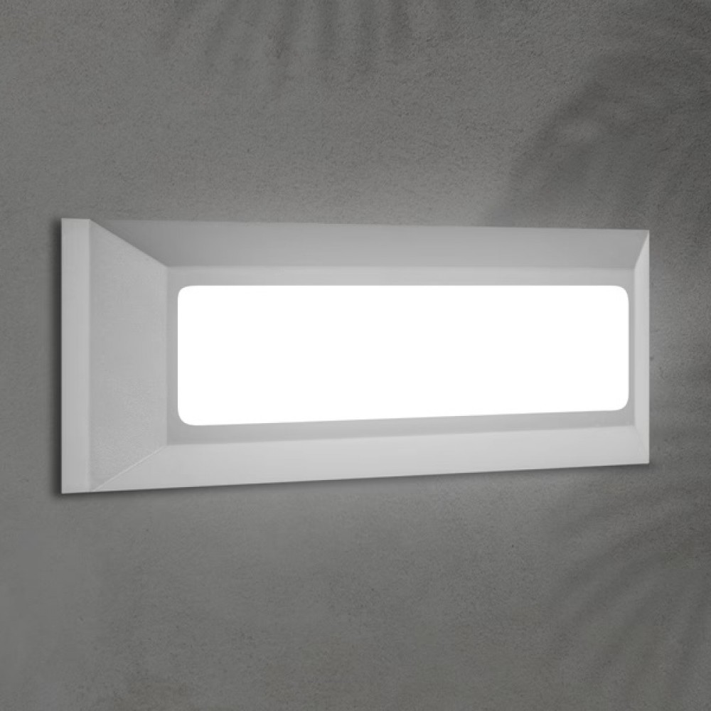Φωτιστικό τοίχου "ARTE ILLUMINA" LED 4W/IP65/230V/3CCT σε γκρι χρώμα 23x8