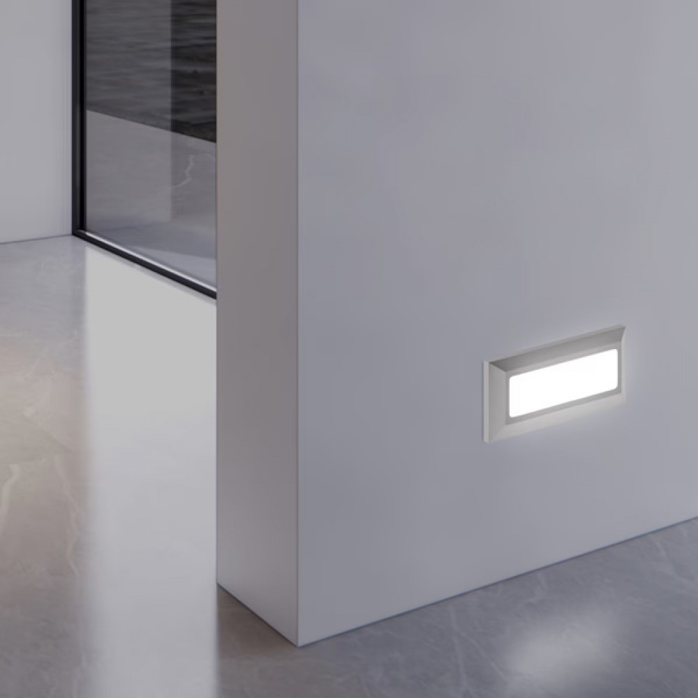 Φωτιστικό τοίχου "ARTE ILLUMINA" LED 4W/IP65/230V/3CCT σε γκρι χρώμα 23x8