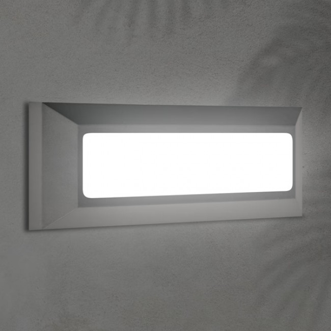 Φωτιστικό τοίχου "ARTE ILLUMINA" LED 4W/IP65/230V/3CCT σε χρώμα γραφίτη 23x8